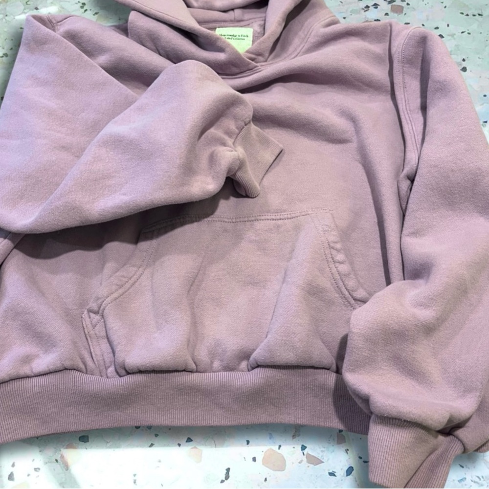 Abercrombie & Fitch Soft A&F Collection Hoodie Lilac Purple Size Medium - Picture 6 of 6